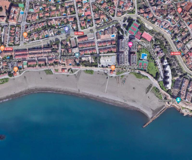 Playa La Cala In Front Of The Beach Free Parking Málaga Dış mekan fotoğraf
